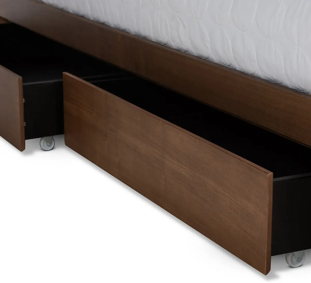 Calista King Platform Storage Bed Frame - Ash Walnut