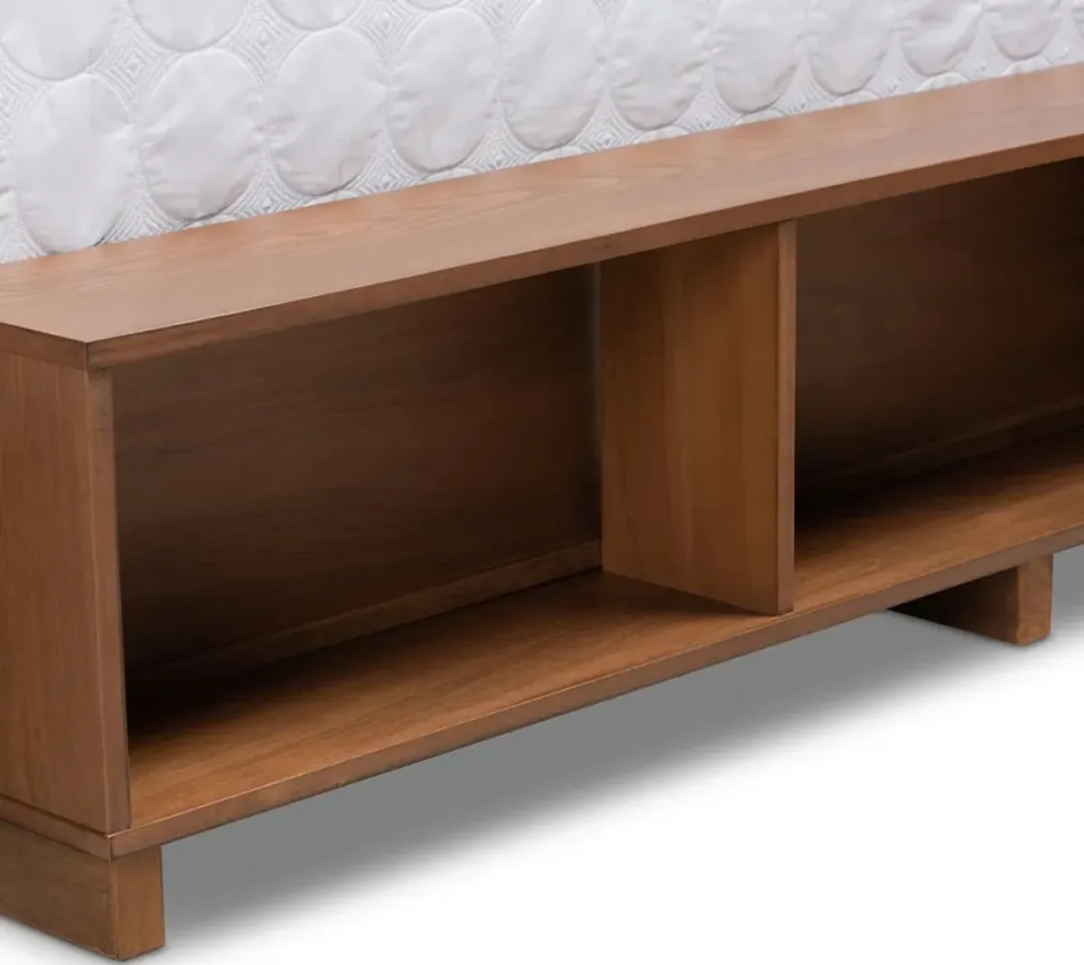 Calista King Platform Storage Bed Frame - Ash Walnut