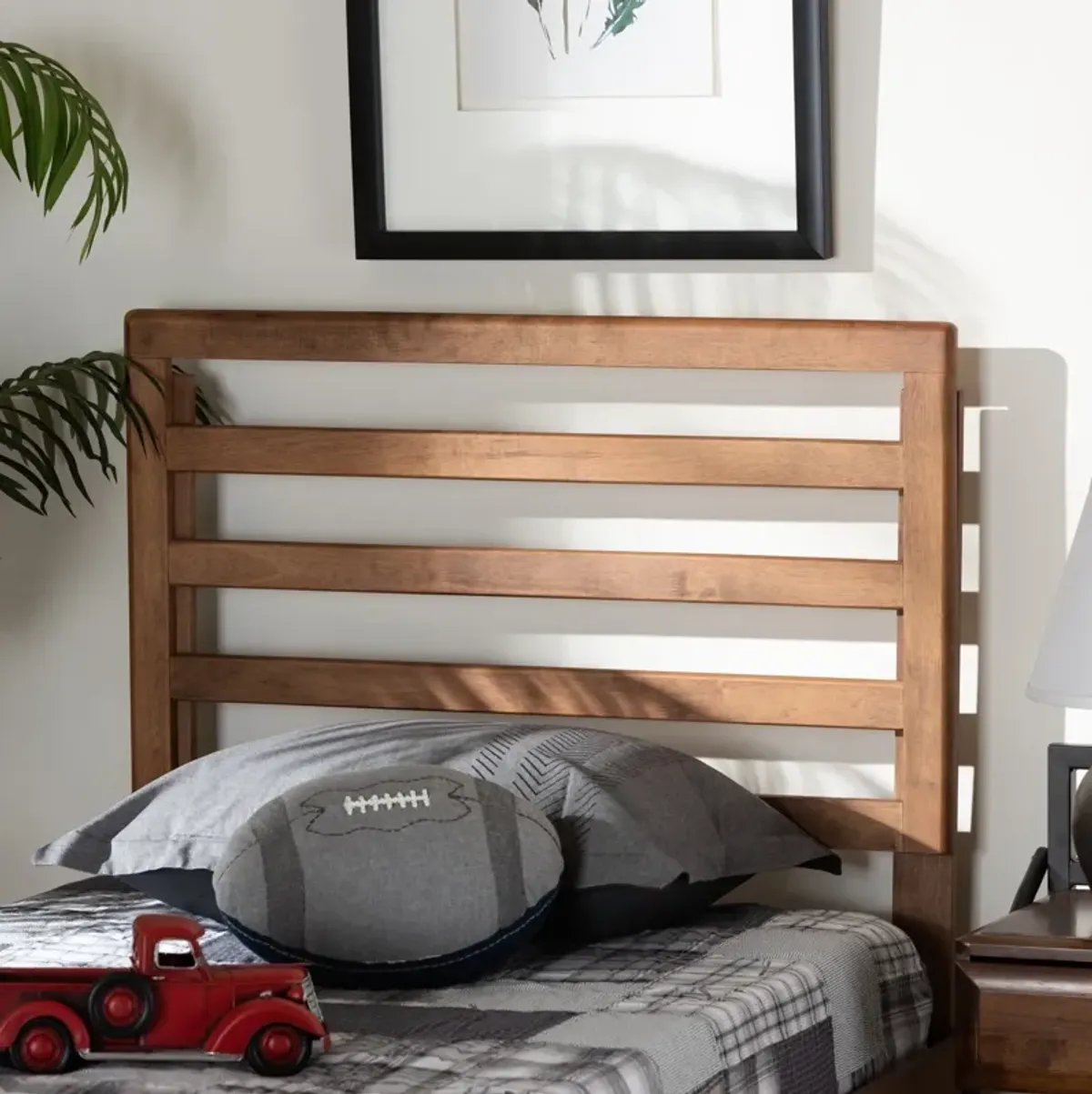 Solange Twin Headboard - Ash Walnut