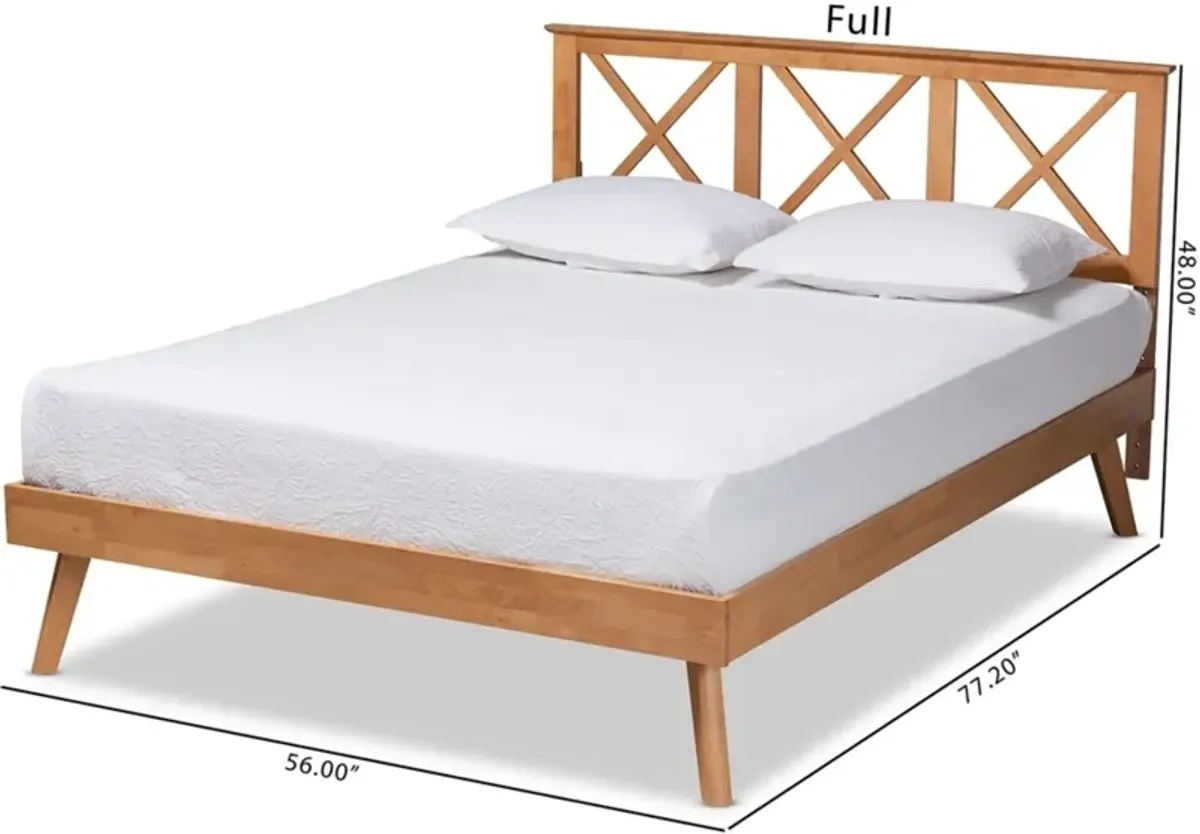 Berenice Full Platfom Bed - Brown