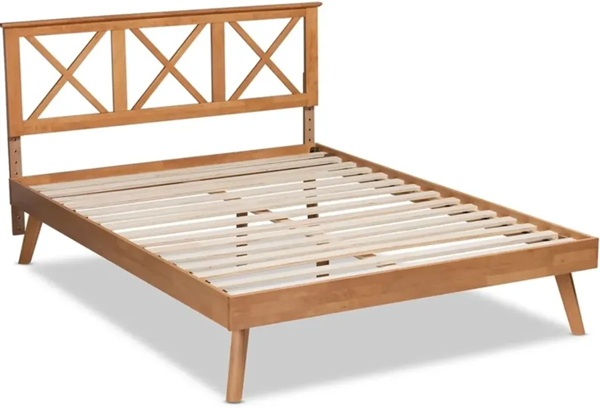 Berenice Full Platfom Bed - Brown