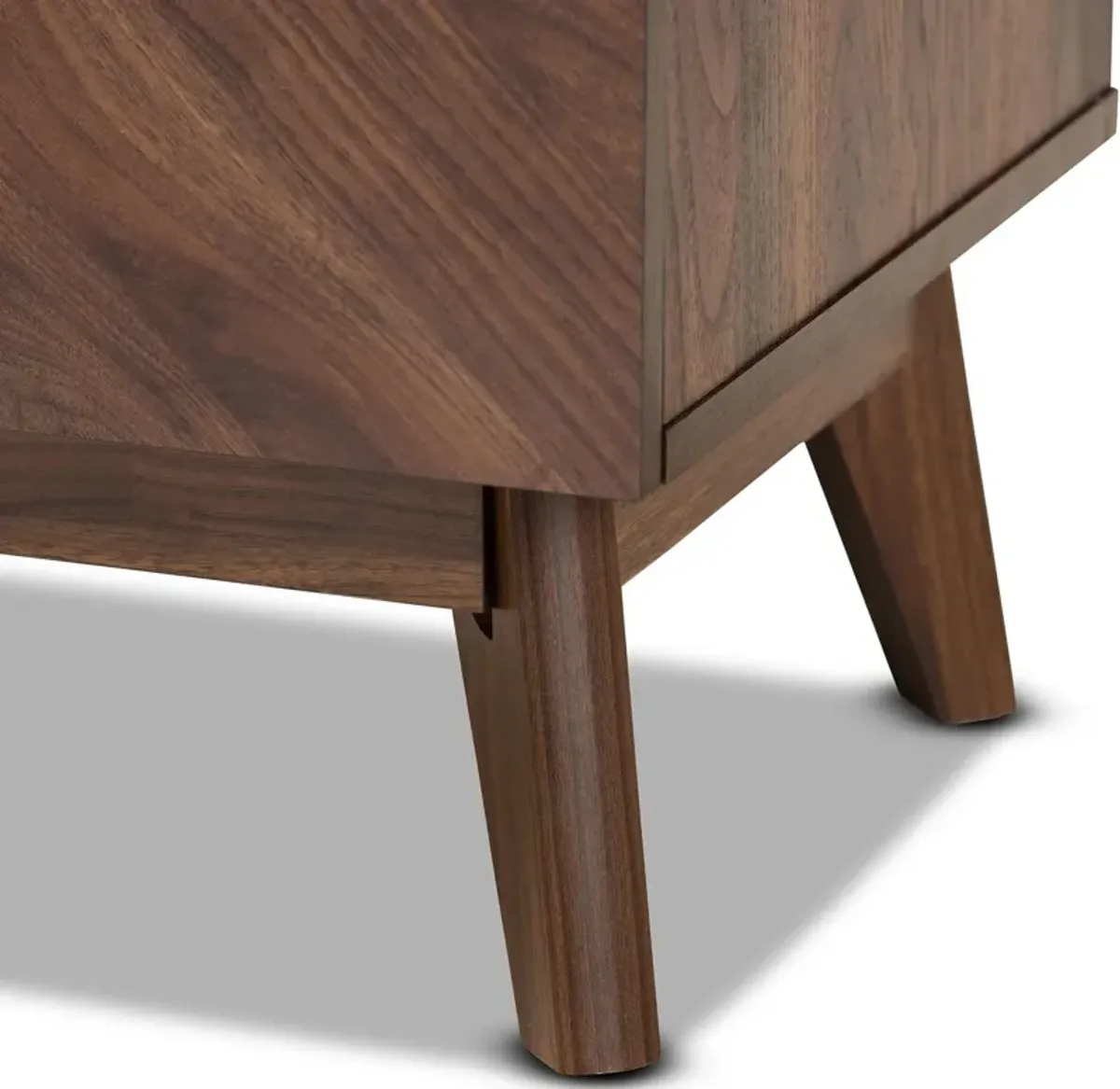 Betania 2 Drawer Nightstand - Walnut Brown