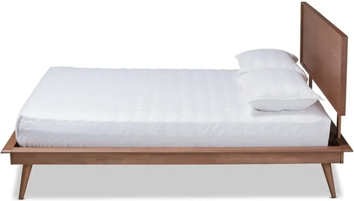 Dalal Full Platform Bed - Ash Walnut