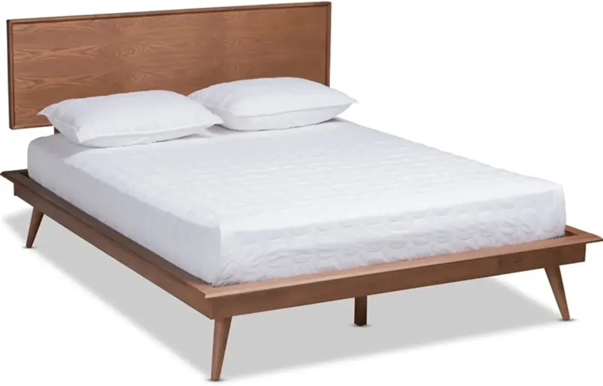 Dalal Full Platform Bed - Ash Walnut