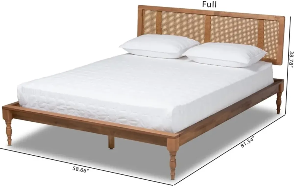 Leonida Full Platform Bed - Ash Walnut