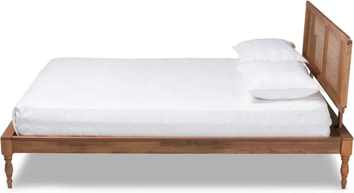 Leonida King Platform Bed - Ash Walnut