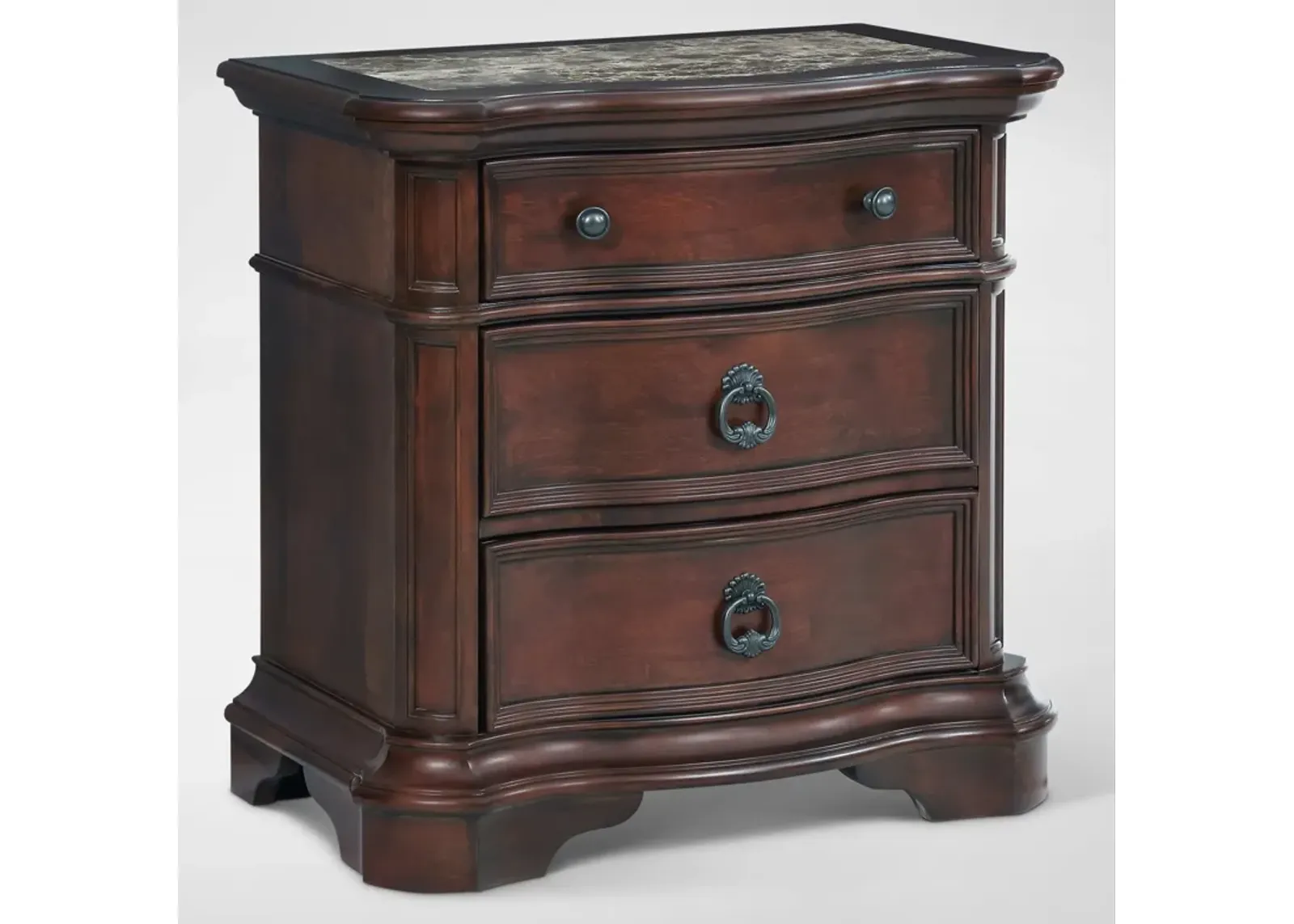 Gramercy Park Nightstand with USB Charging - Mahogany