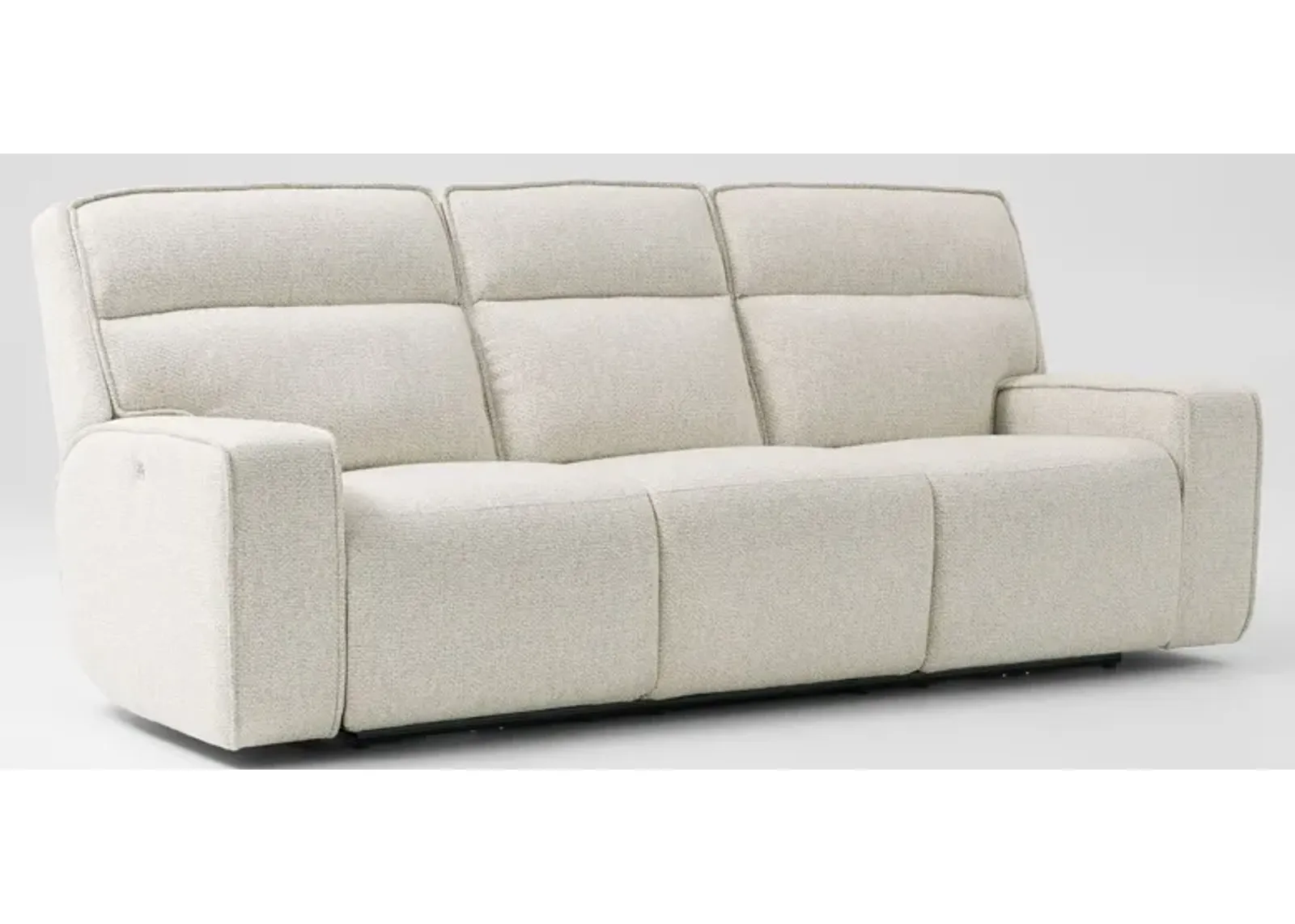 Everest Triple-Power Reclining Sofa - Sand