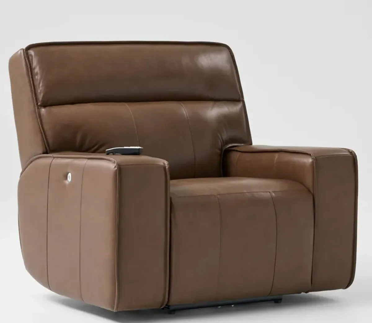 Everest Triple-Power Reclining Sofa, Loveseat and Recliner Set - Brown