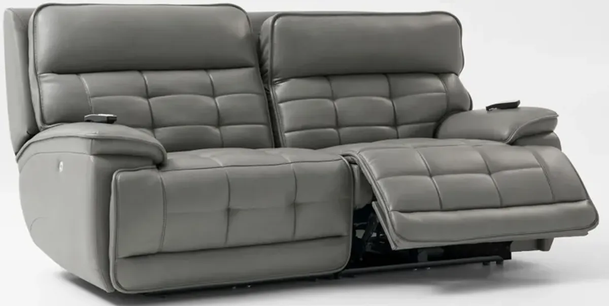 Cascade 2-Piece Triple-Power Reclining Sofa - Gray