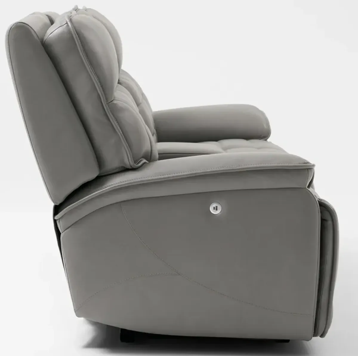 Cascade 3-Piece Triple-Power Reclining Loveseat with Console - Gray