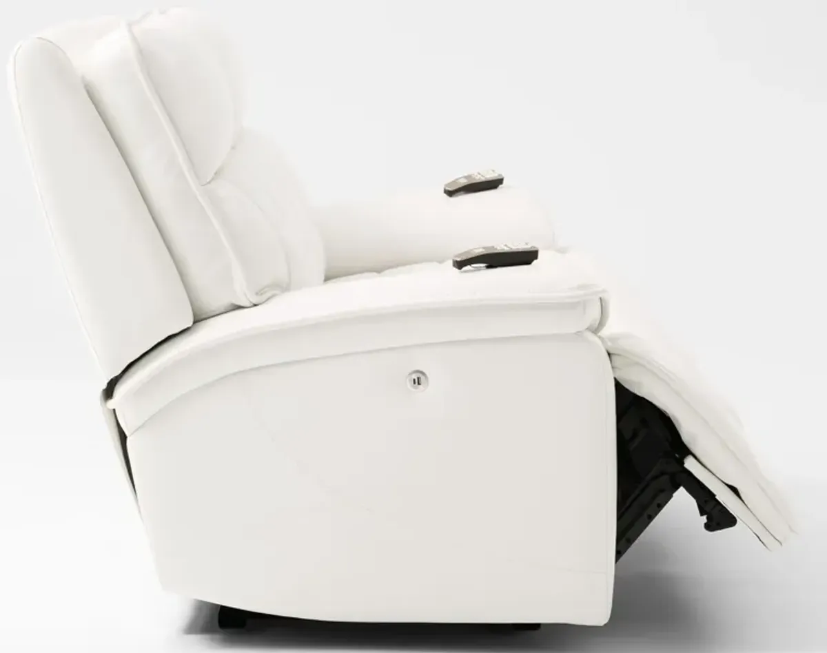 Cascade 2-Piece Triple-Power Reclining Sofa - White