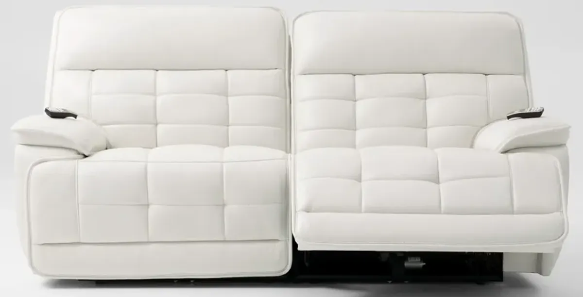 Cascade 2-Piece Triple-Power Reclining Sofa - White