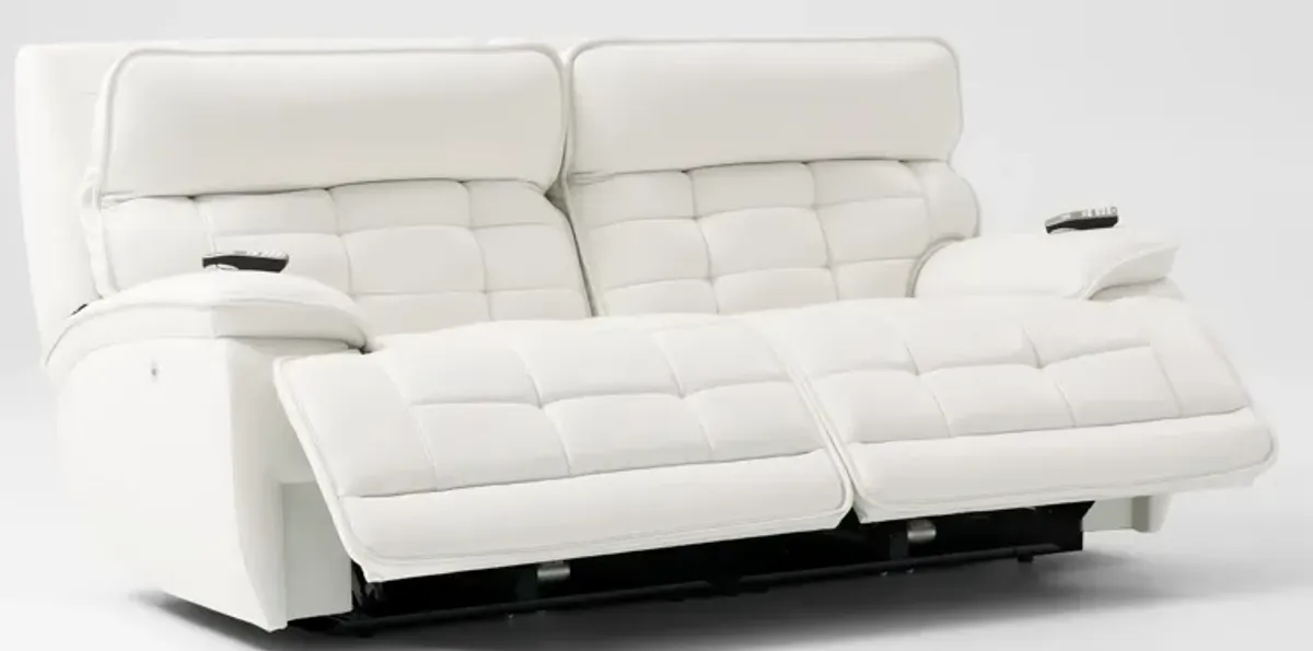 Cascade 2-Piece Triple-Power Reclining Sofa - White