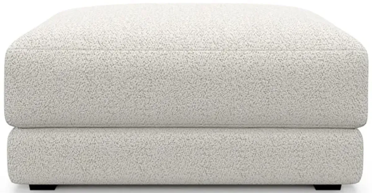 Malibu Ottoman - River Rock Ivory