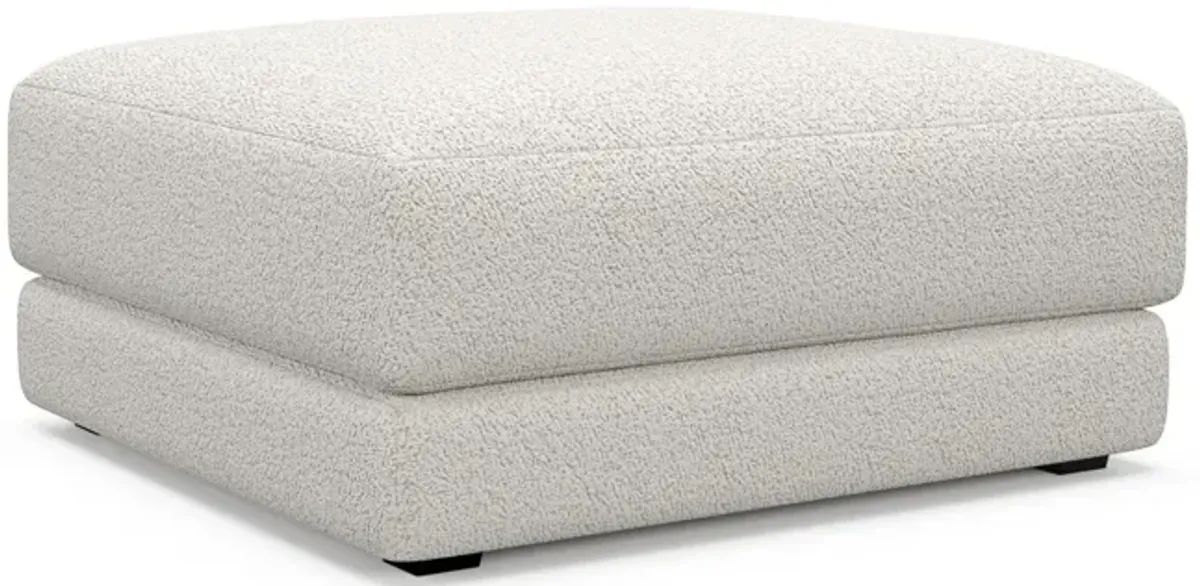 Malibu Ottoman - River Rock Ivory
