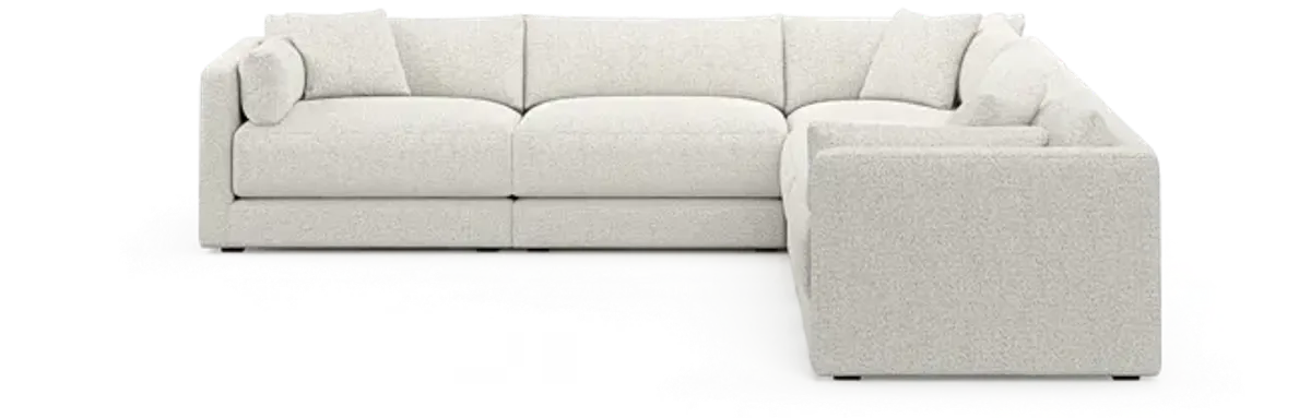 Malibu 5-Piece Sectional - River Rock Ivory
