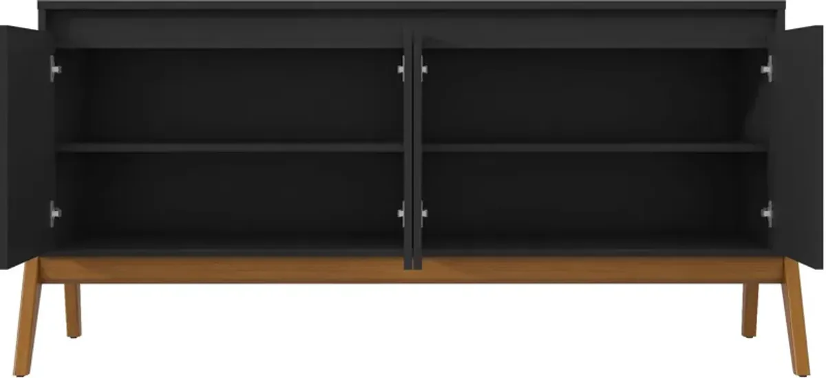 Zamir 63" Sideboard - Matte Black