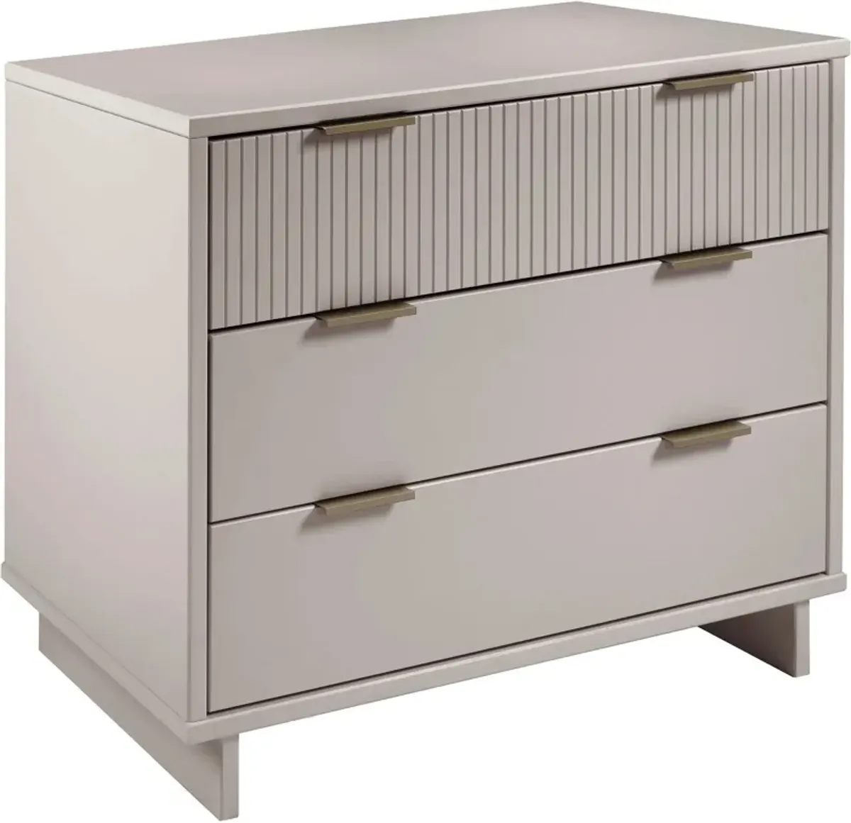 Kenya Dresser, 3 Drawer Dresser and Narrow Chest Set - Light Grey