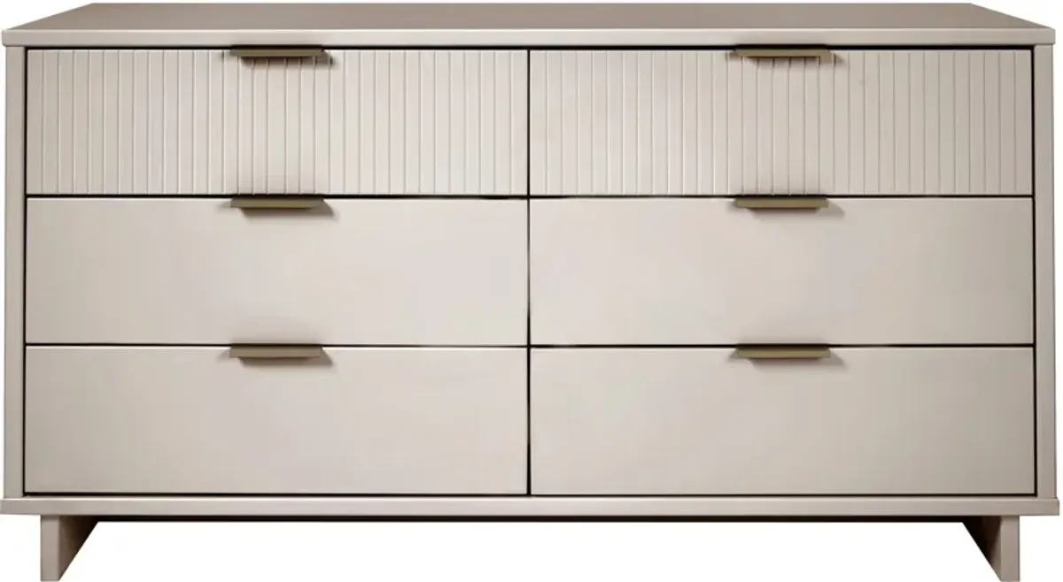 Kenya Dresser, 3 Drawer Dresser and Narrow Chest Set - Light Grey