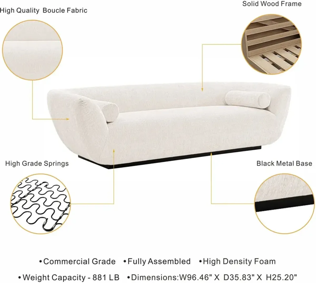 Cypress Sofa - Cream