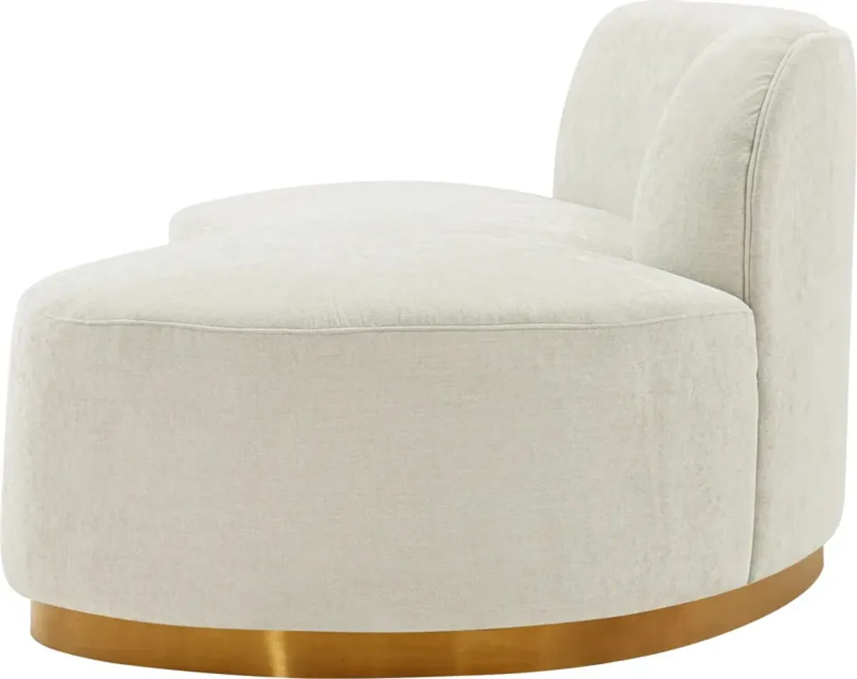 Carmine Sofa with Cuddler - Ivory