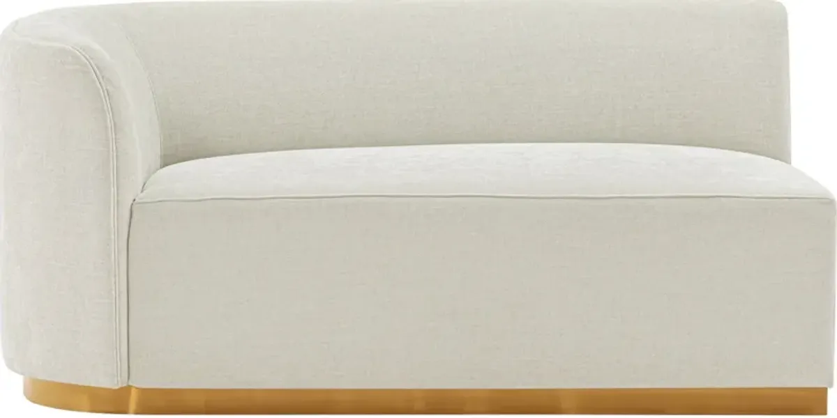 Carmine Sofa with Cuddler - Ivory