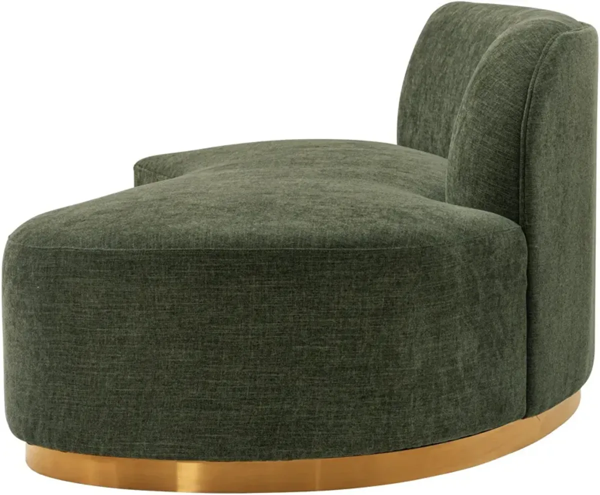 Carmine Sofa with Cuddler - Olive Green