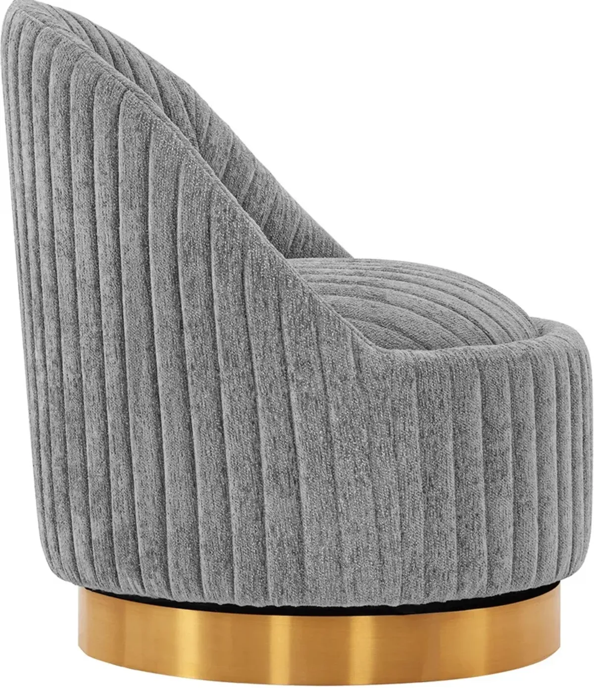 Venus Swivel Accent Chair - Grey