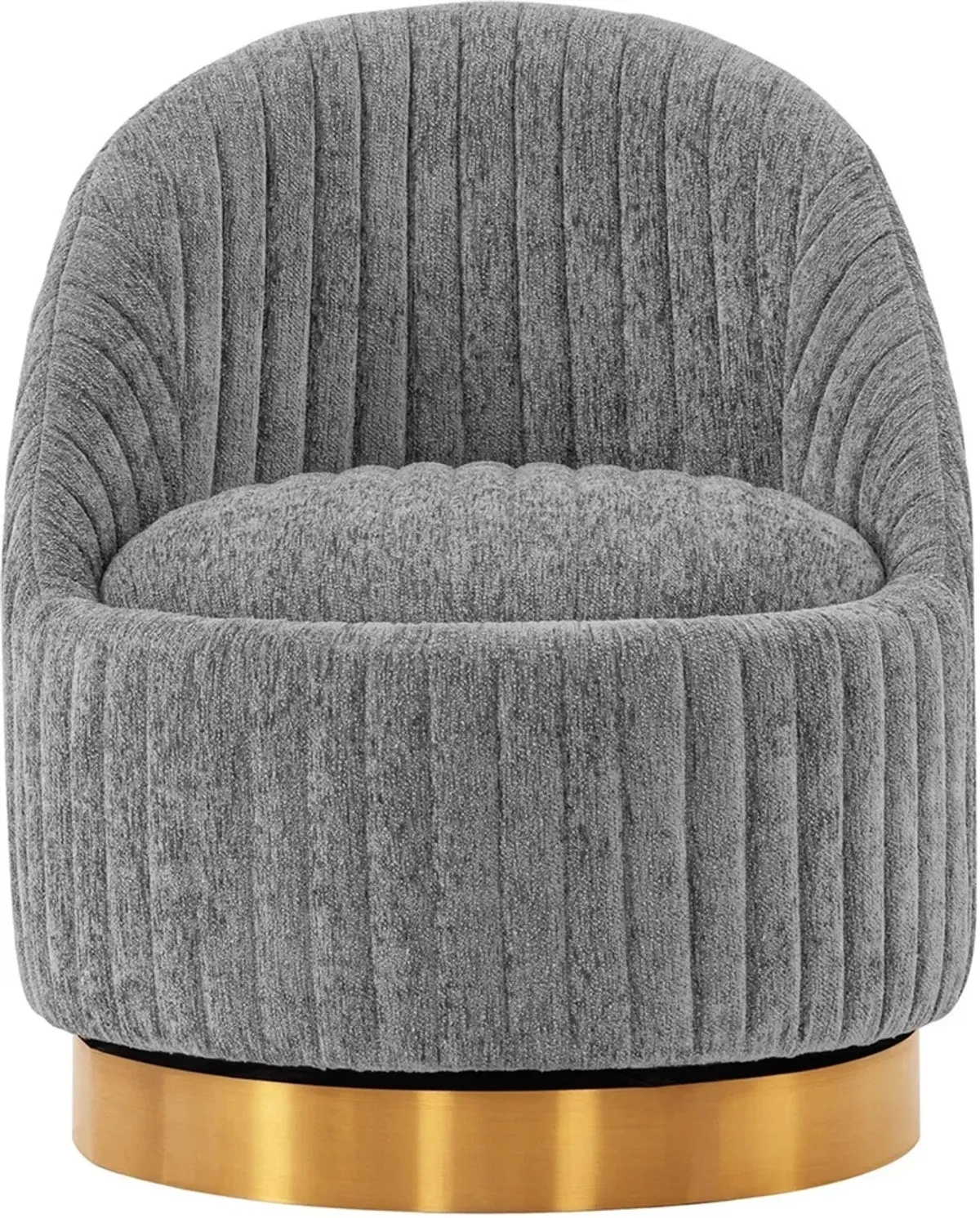 Venus Swivel Accent Chair - Grey