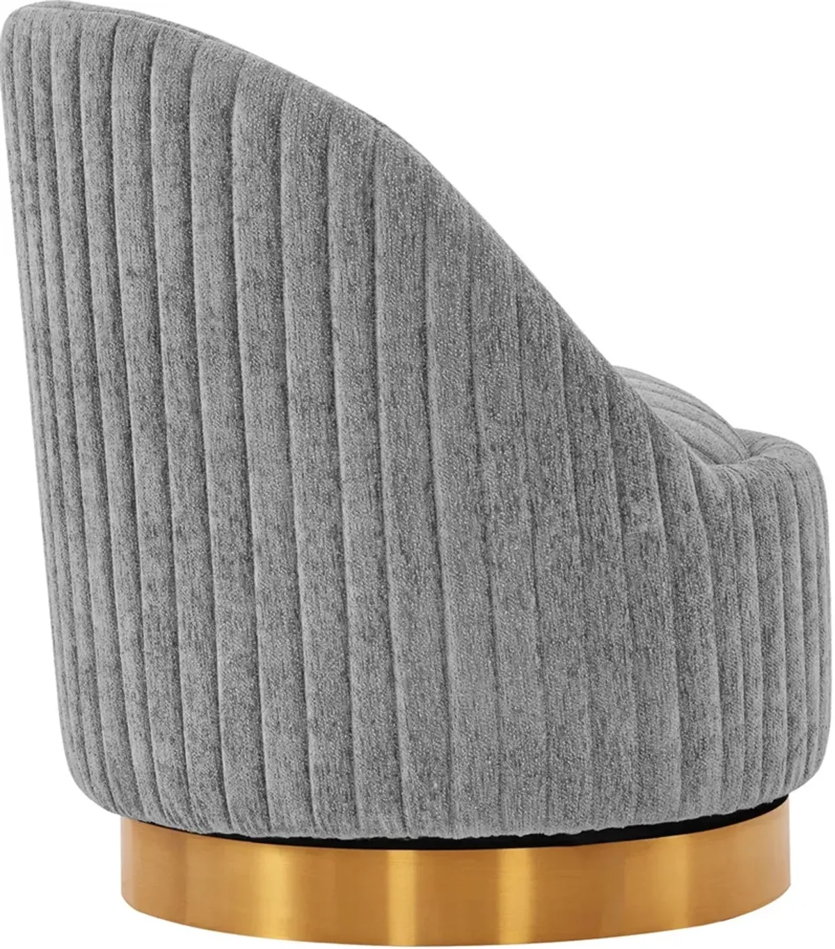 Venus Swivel Accent Chair - Grey