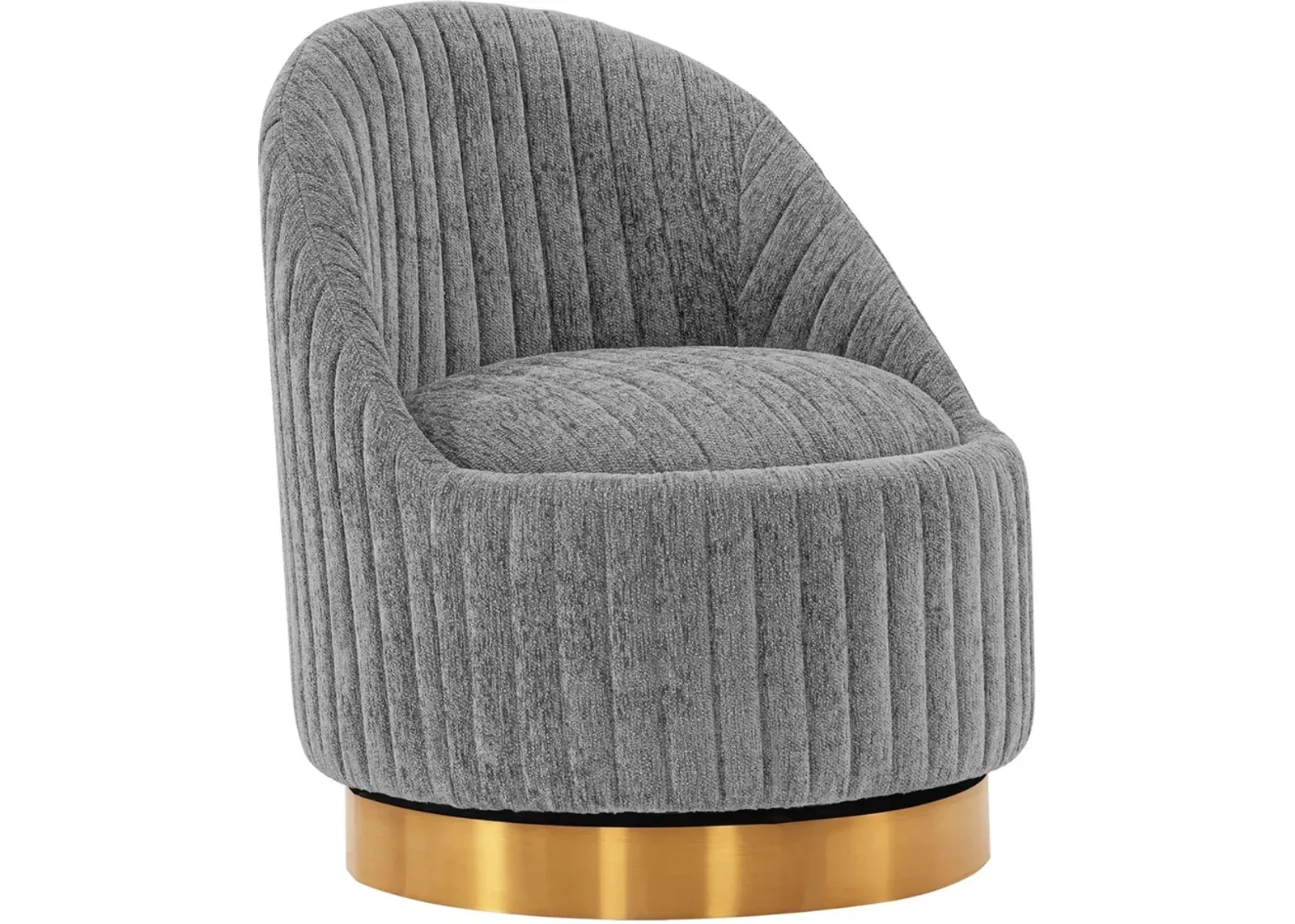 Venus Swivel Accent Chair - Grey