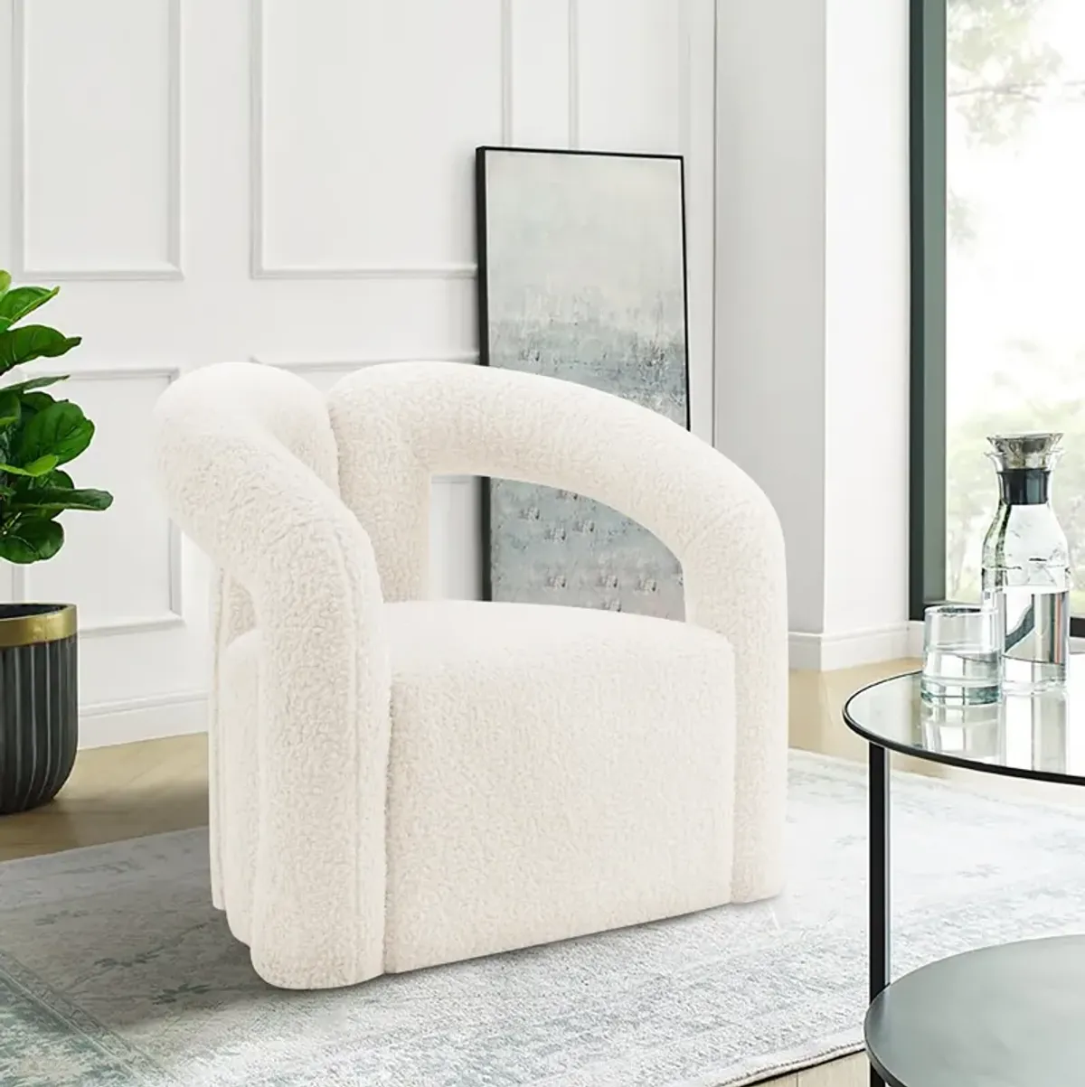 Edmonda Accent Chair - Cream