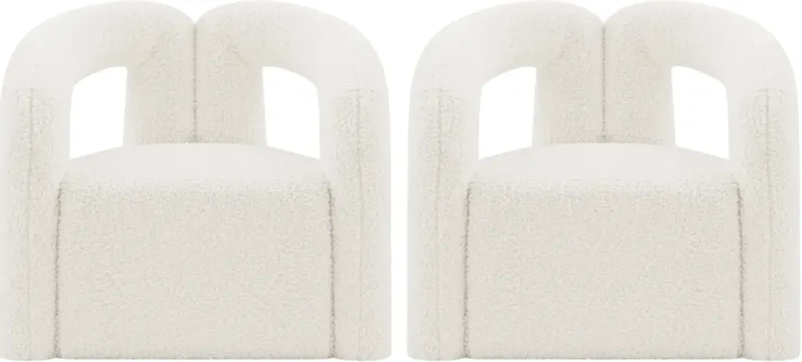 Edmonda Set of 2 Accent Chairs - Cream