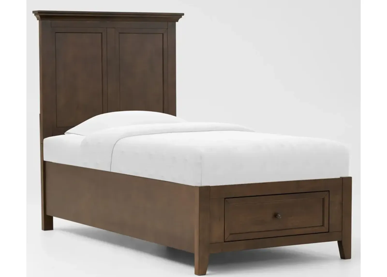 Lincoln Twin Youth Storage Bed - Hickory