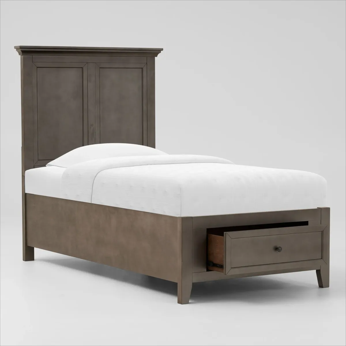 Lincoln Twin Youth Storage Bed - Gray