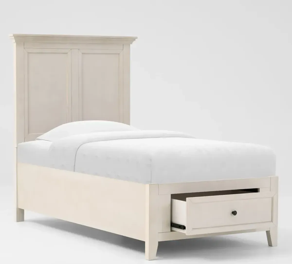 Lincoln Twin Youth Storage Bed - White