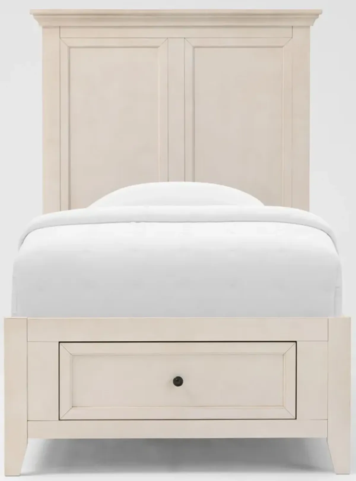 Lincoln Twin Youth Storage Bed - White