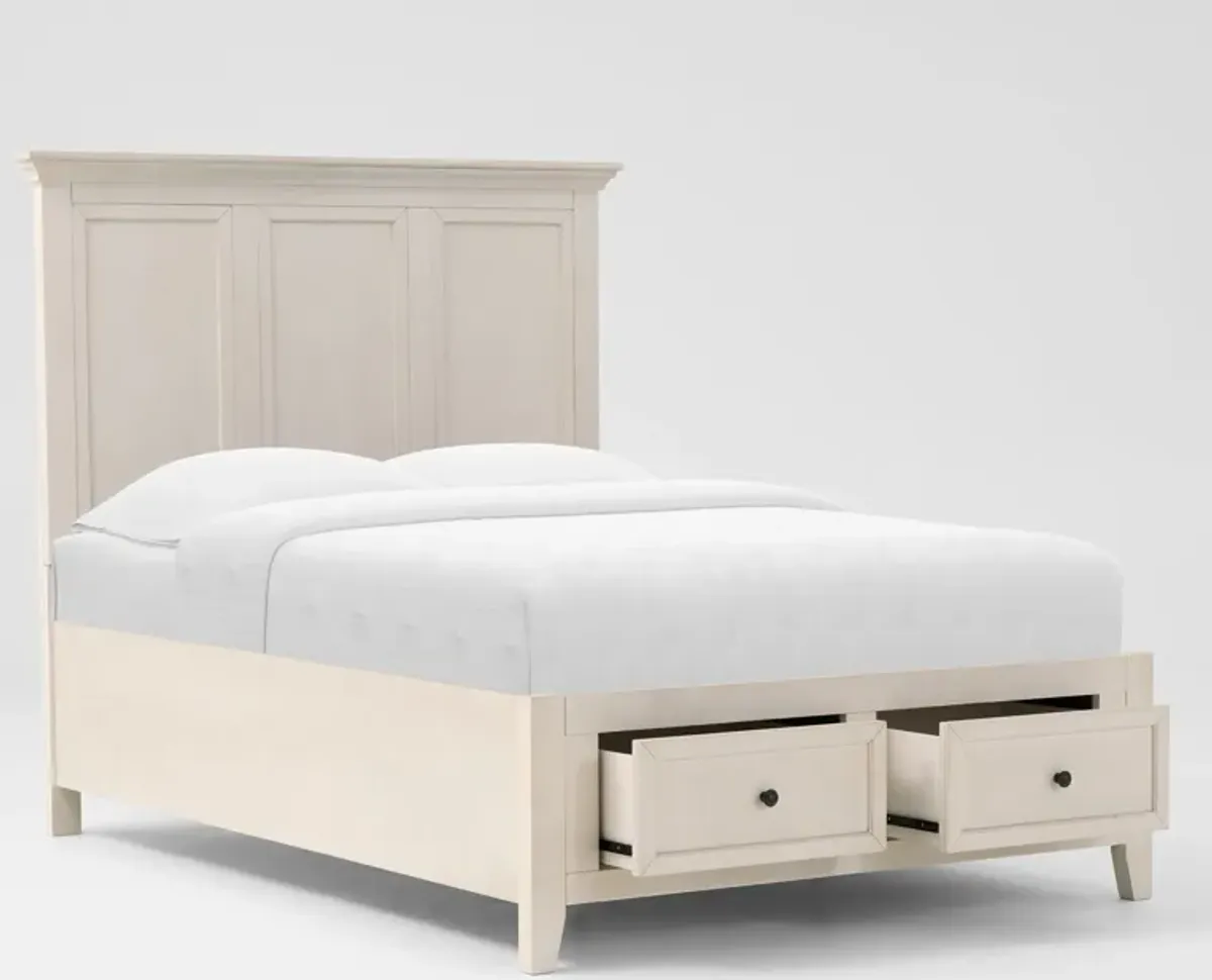 Lincoln Full Youth Storage Bed - White