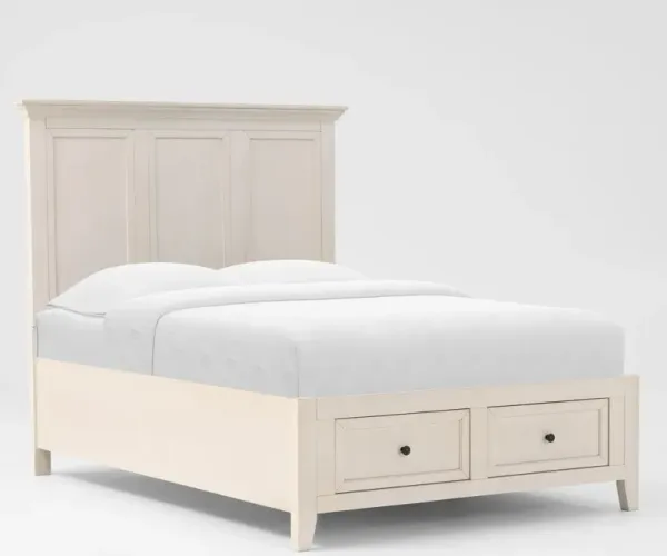 Lincoln Solid Wood Full Youth Storage Bed - White