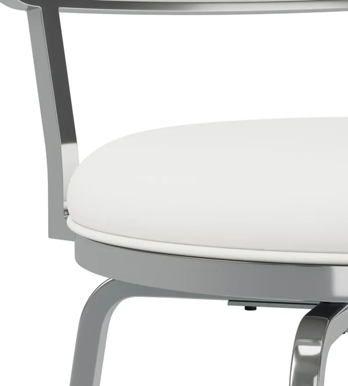 Noelle Swivel Bar Stool - White