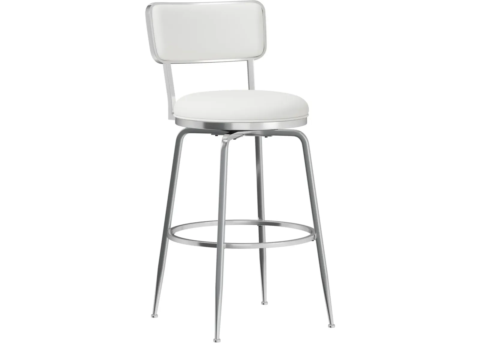 Noelle Swivel Bar Stool - White