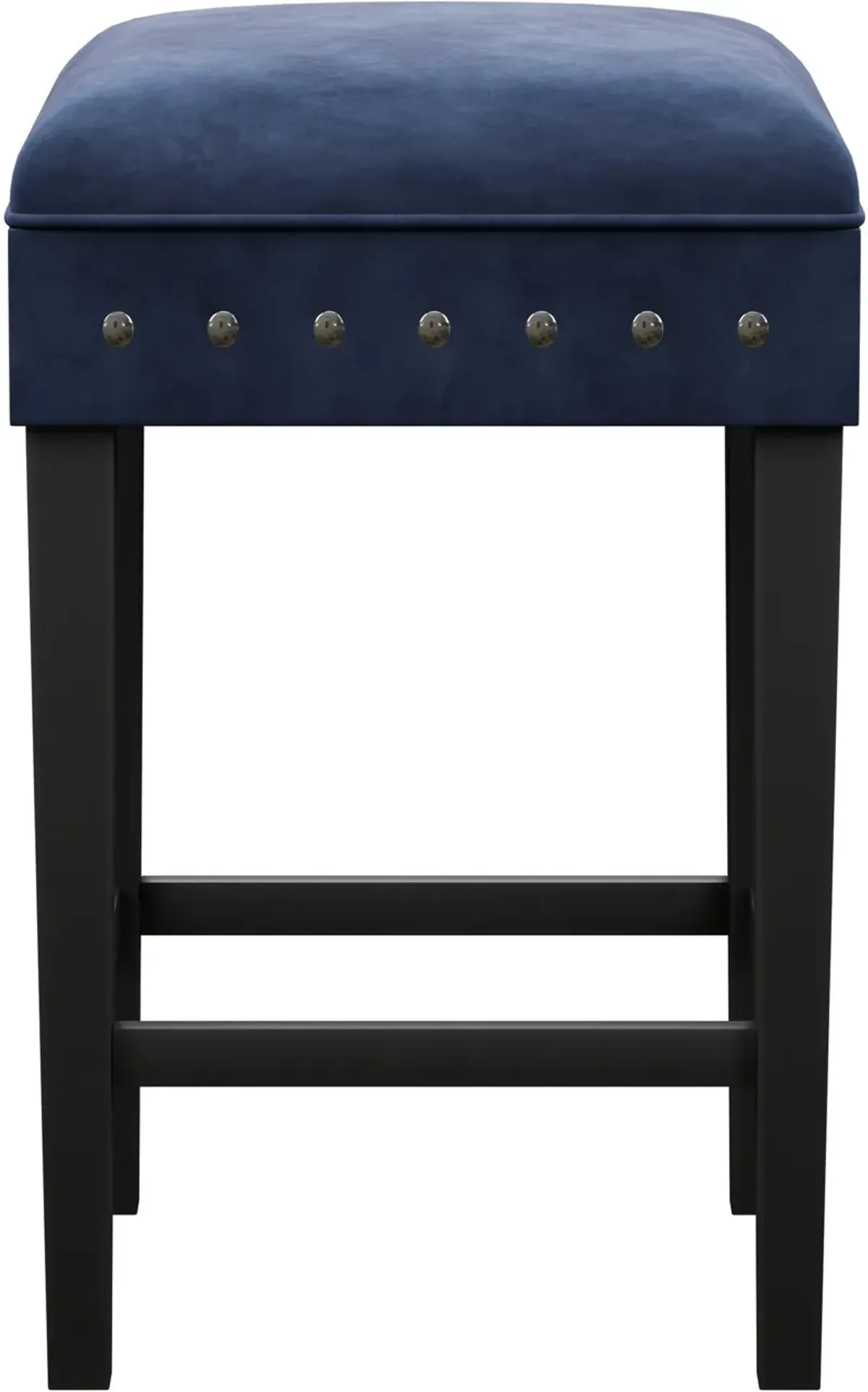 Kepler Counter-Height Stool - Blue and Black