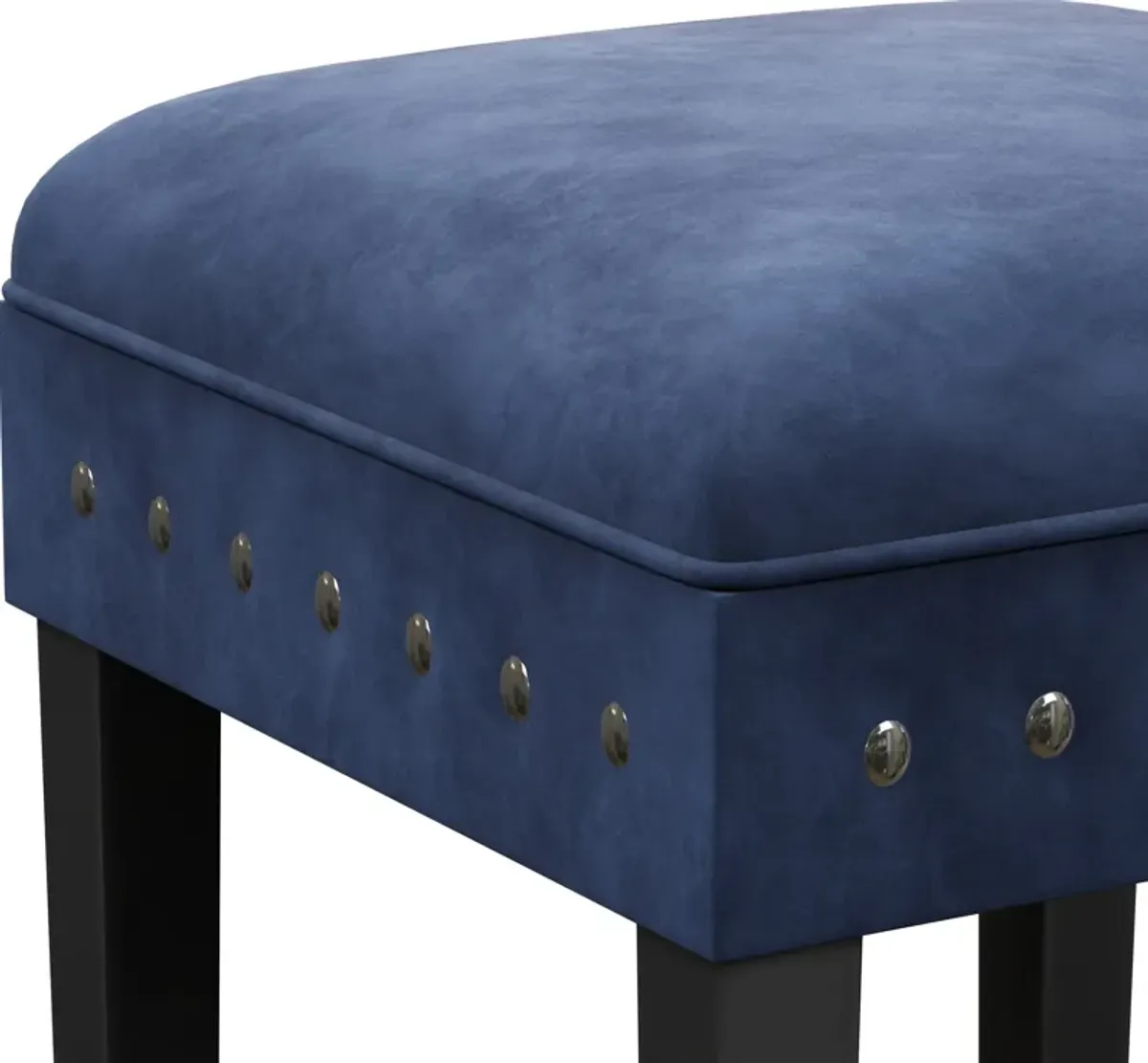 Kepler Counter-Height Stool - Blue and Black