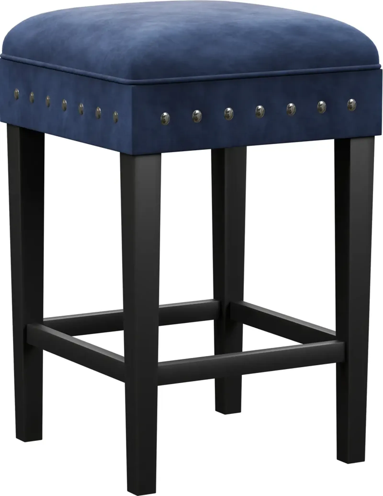 Kepler Counter-Height Stool - Blue and Black