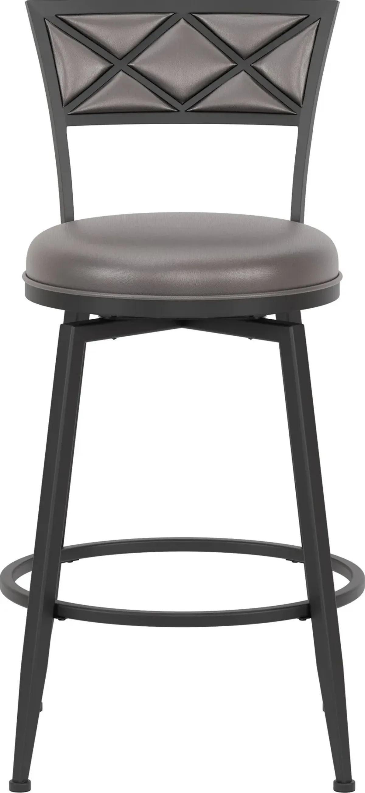 Kenneth Swivel Counter-Height Stool - Black