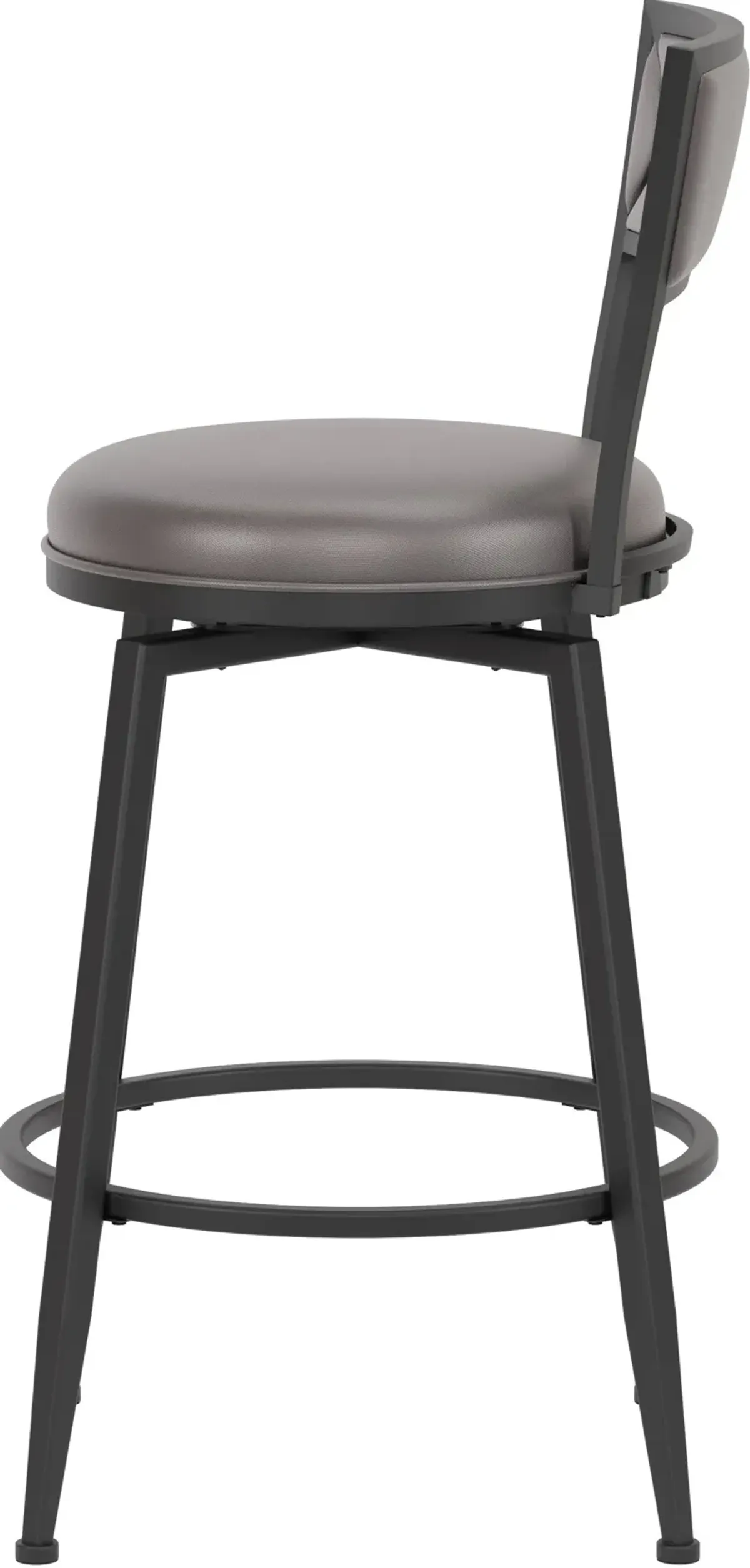 Kenneth Swivel Counter-Height Stool - Black