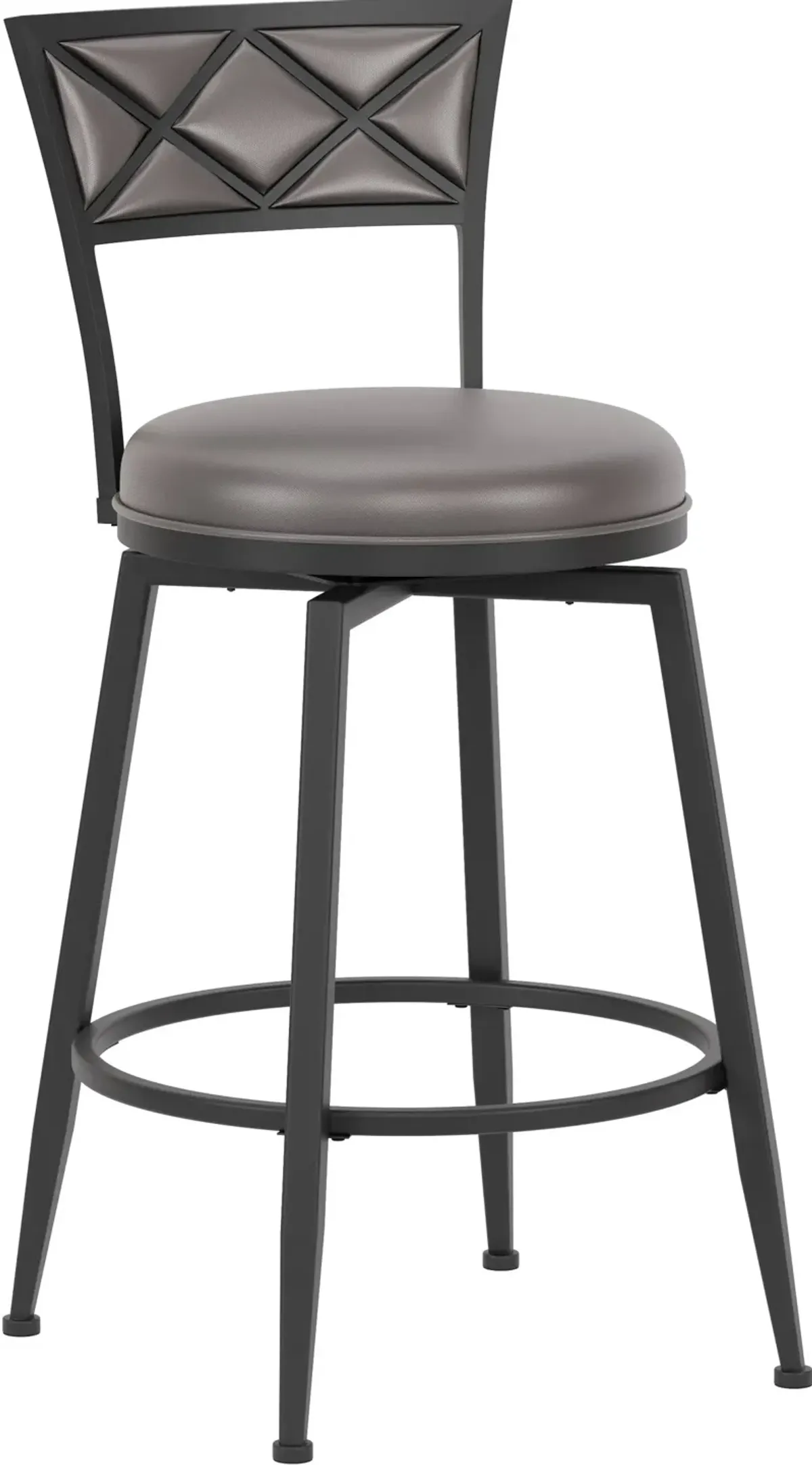 Kenneth Swivel Counter-Height Stool - Black