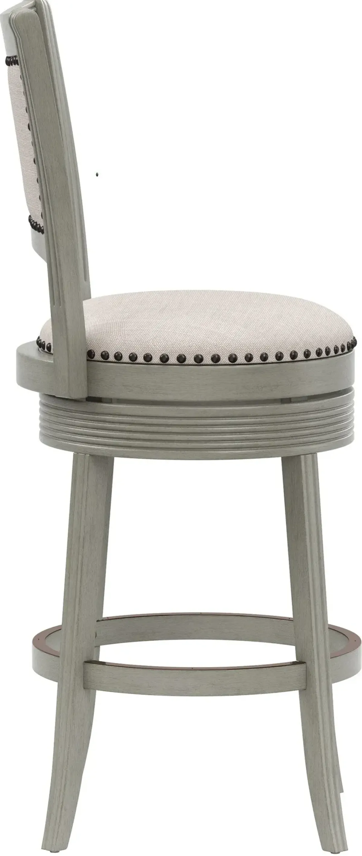 Marcie Swivel High-Back Bar Stool - Gray