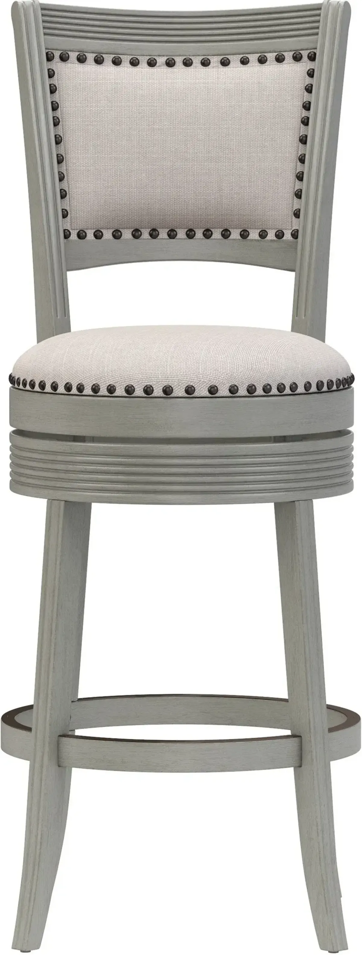 Marcie Swivel High-Back Bar Stool - Gray